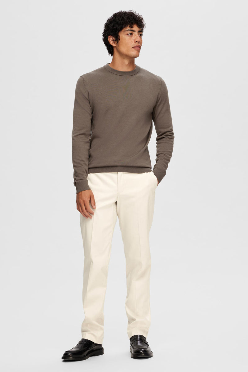 Pantalon de costume Écru - SELECTED