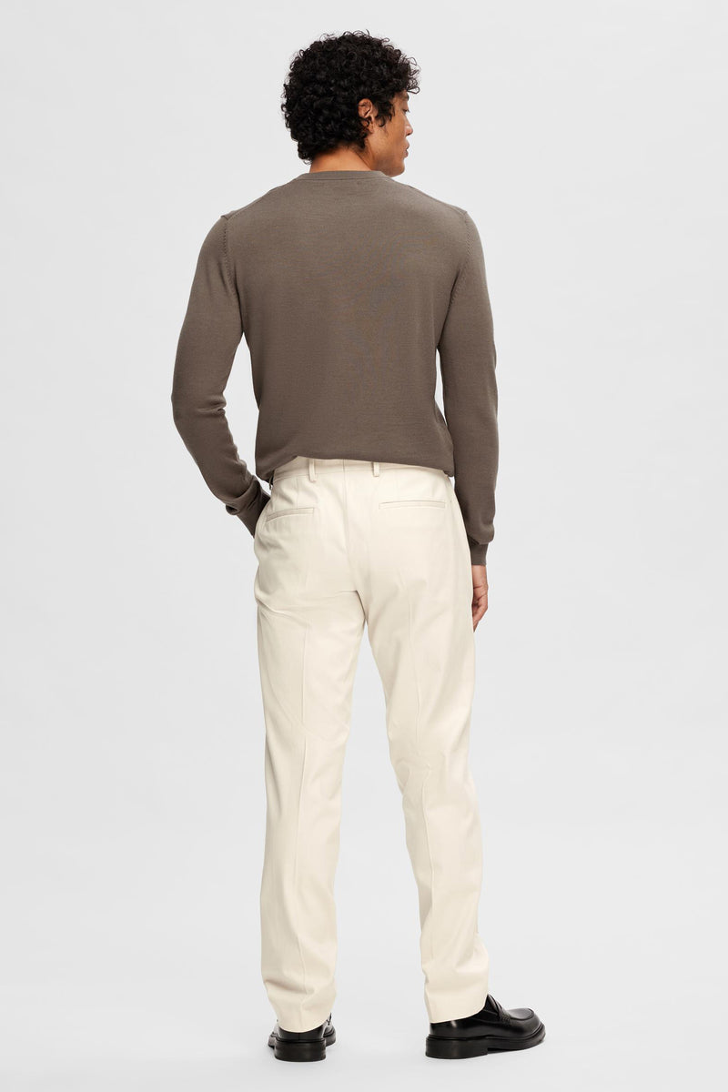 Pantalon de costume Écru - SELECTED
