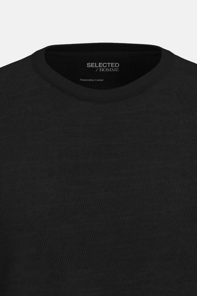 SLHASPEN SLUB SS O-NECK TEE NOOS