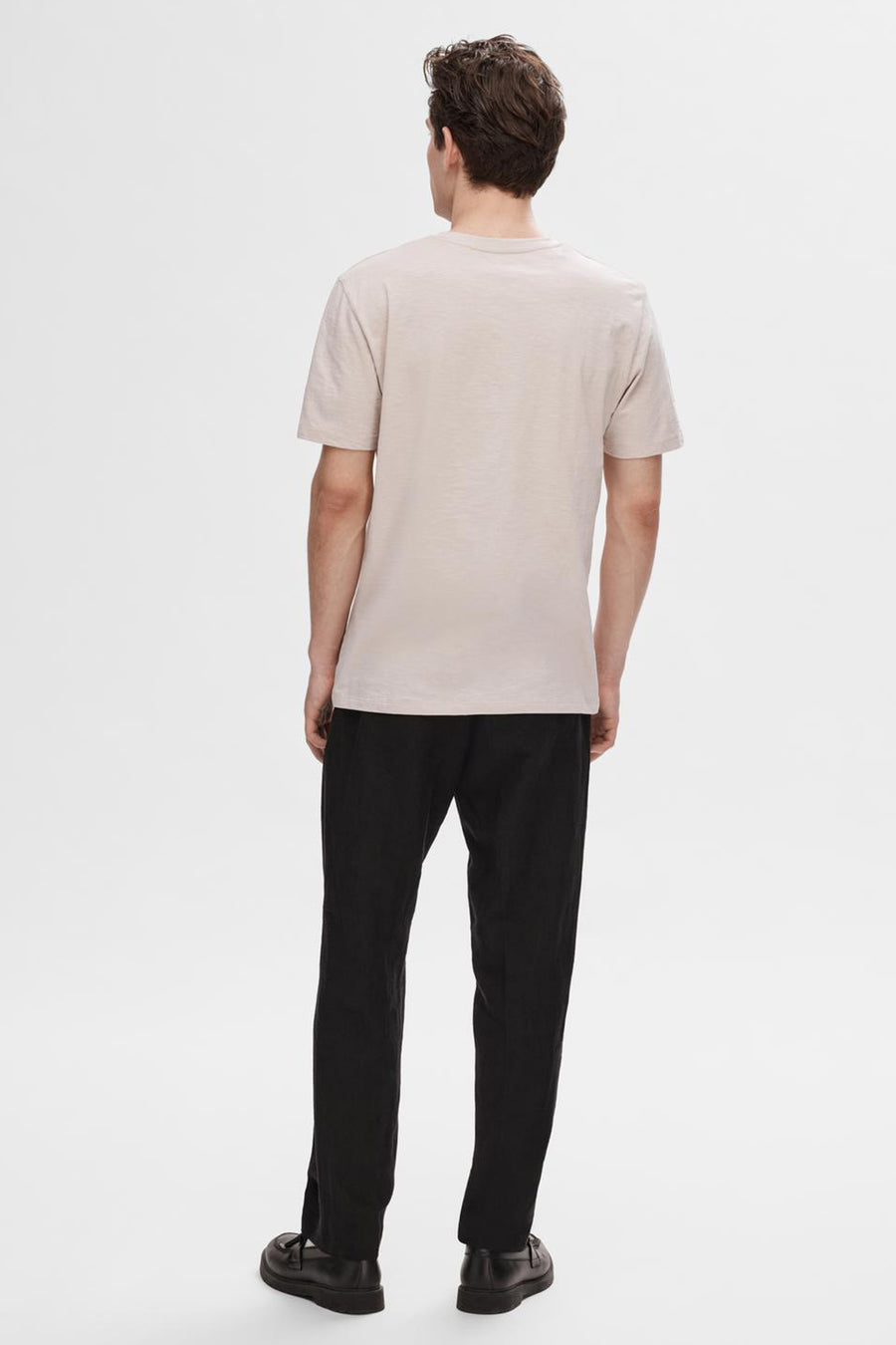 T-shirt à manches courtes - beige - SELECTED