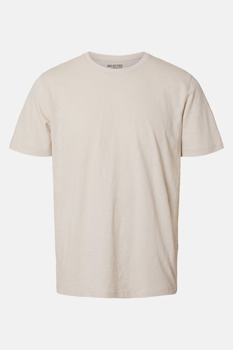 T-shirt à manches courtes - beige - SELECTED