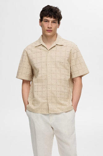 Chemise à manches courtes - écru - SELECTED - 6