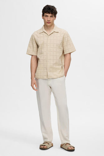 Chemise à manches courtes - écru - SELECTED - 6