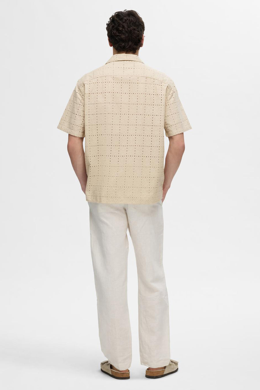 Chemise à manches courtes - écru - SELECTED - 3