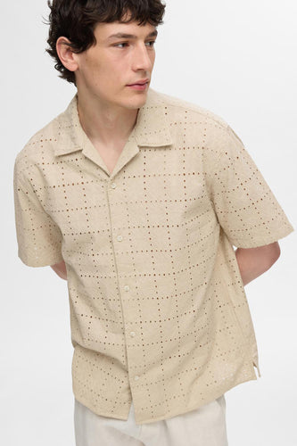 Chemise à manches courtes - écru - SELECTED - 6