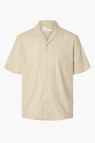 Chemise à manches courtes - écru - SELECTED - 6