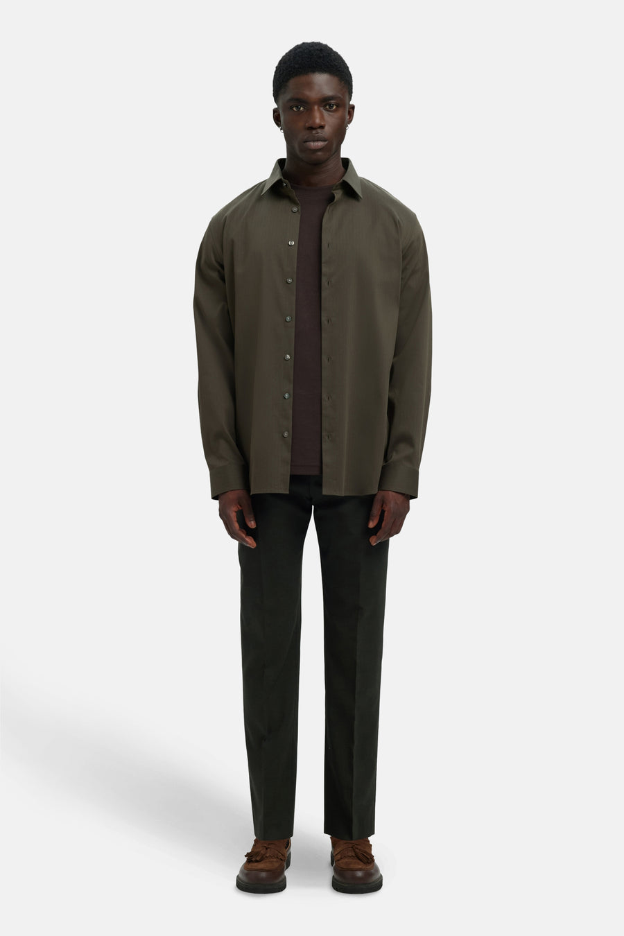 Chemise à manches longues - vert - SELECTED