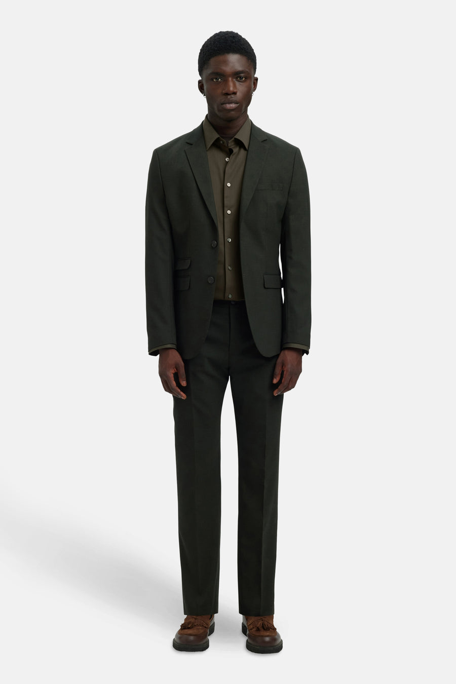 Chemise à manches longues - vert - SELECTED