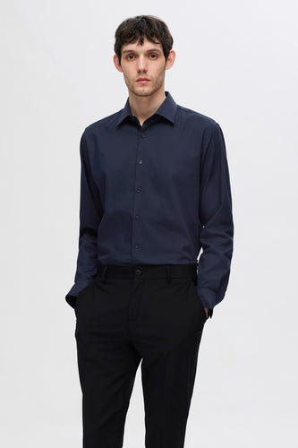 Chemise à manches longues - bleu - SELECTED