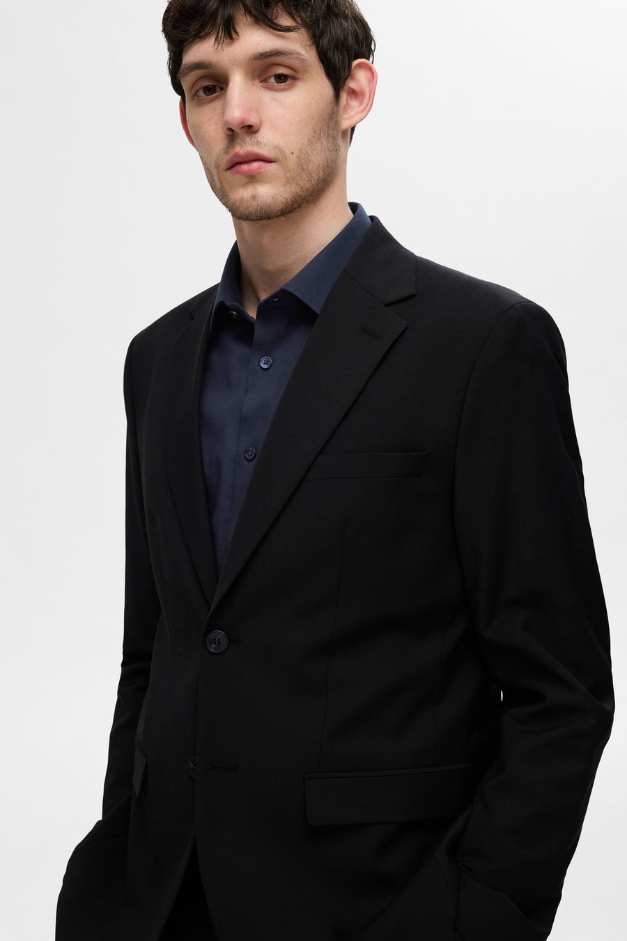 Chemise à manches longues - bleu - SELECTED