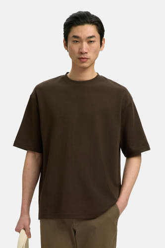 T-shirt (manches courtes) brun - SELECTED