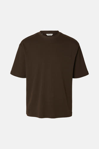 T-shirt (manches courtes) brun - SELECTED