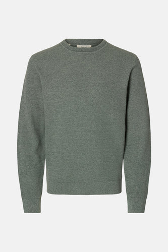 Pull à col rond - vert - SELECTED