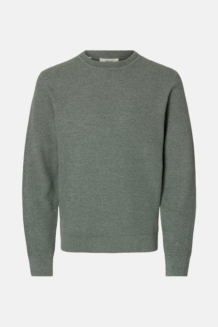 Pull à col rond - vert