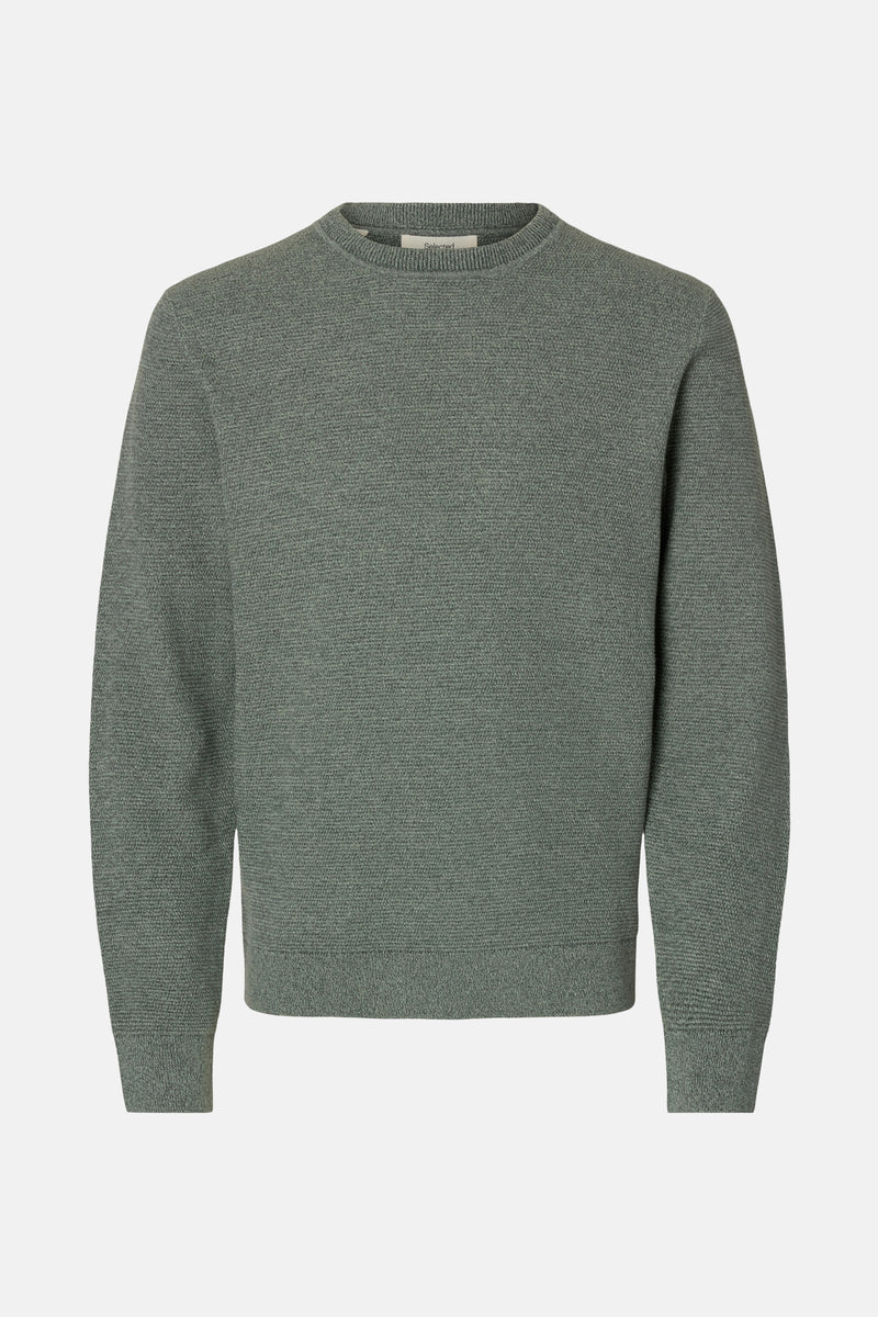 Pull à col rond - vert