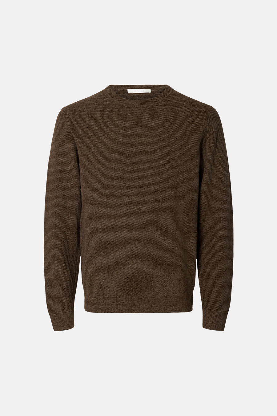Pull col O brun - SELECTED