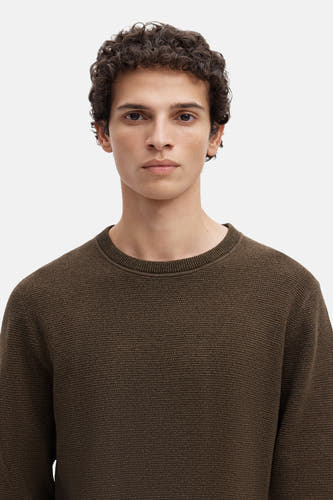 Pull col O brun - SELECTED