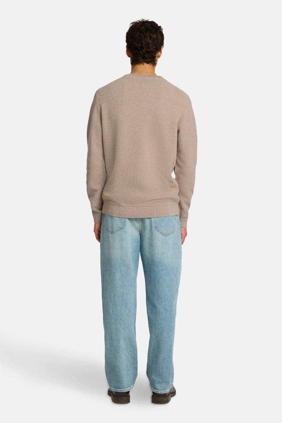 Pull à col rond - brun - SELECTED