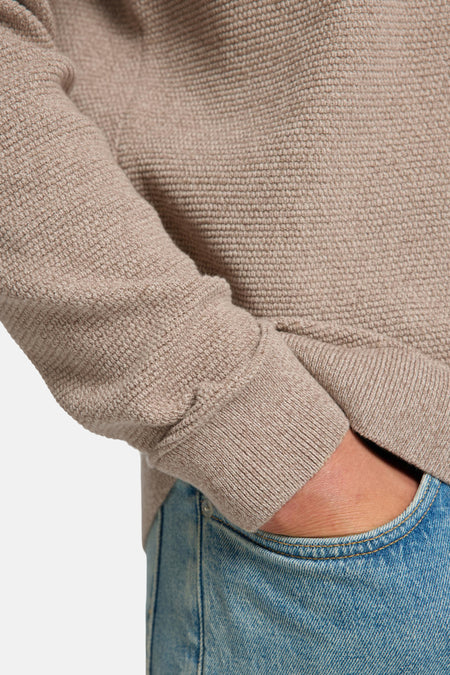 Pull à col rond - brun