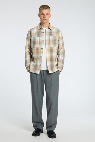 Chemise à manches longues - beige - SELECTED