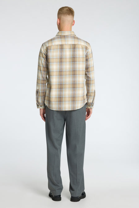 Chemise à manches longues - beige