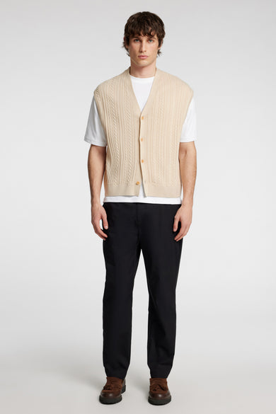 SLHELIS SL KNIT RELAXED CABLE WAISTCOAT
