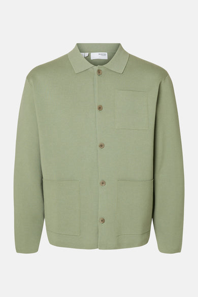 SLHMIKE LIGHT LS KNIT RELAXED POLO CARDI