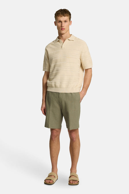 Polo à manches courtes - beige