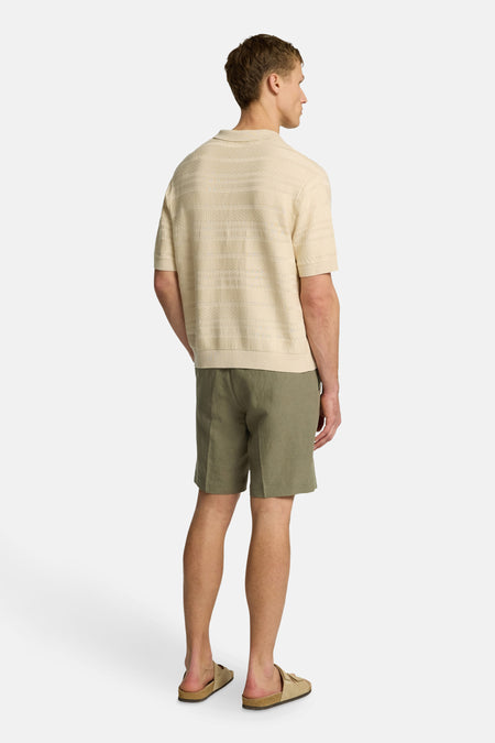 Polo à manches courtes - beige