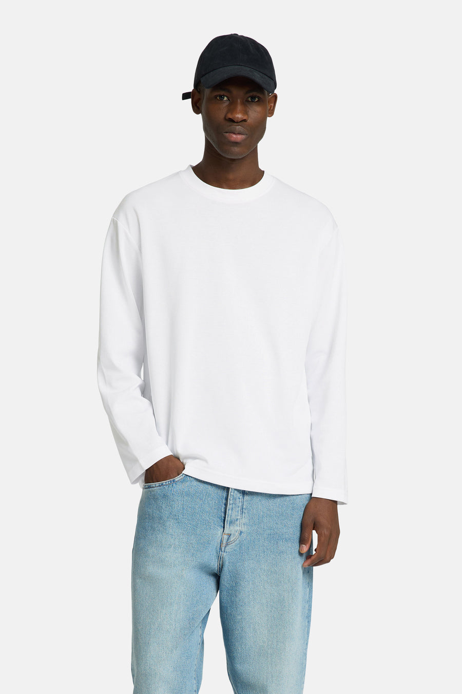 SLHLOOSEOSCAR LS O-NECK TEE NOOS