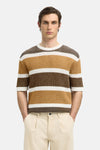 SLHGINGER SS KNIT RELAXED STRIPE TEE