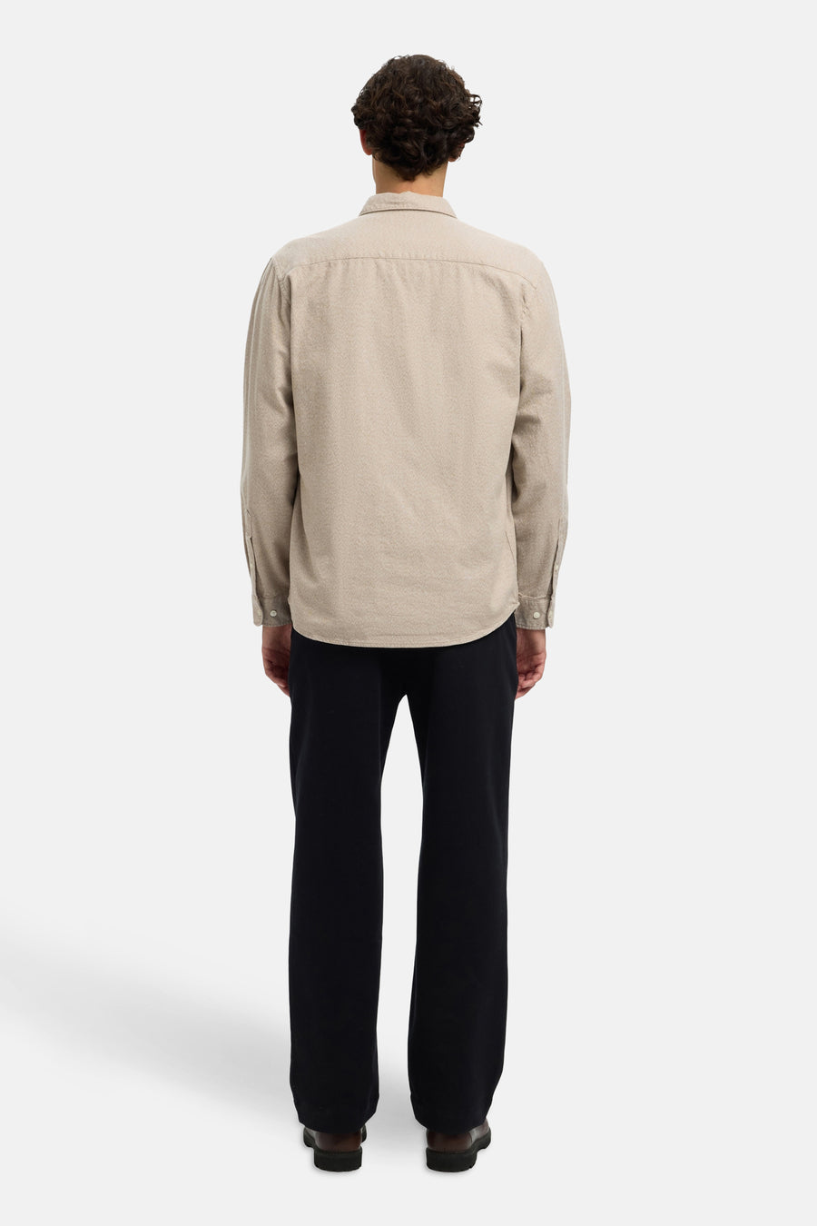 Chemise à manches longues - beige - SELECTED