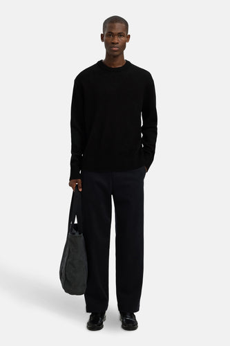 Pull à col rond - noir - SELECTED