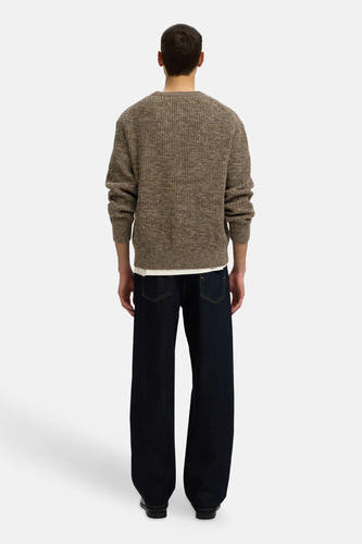 Pull col O brun - SELECTED