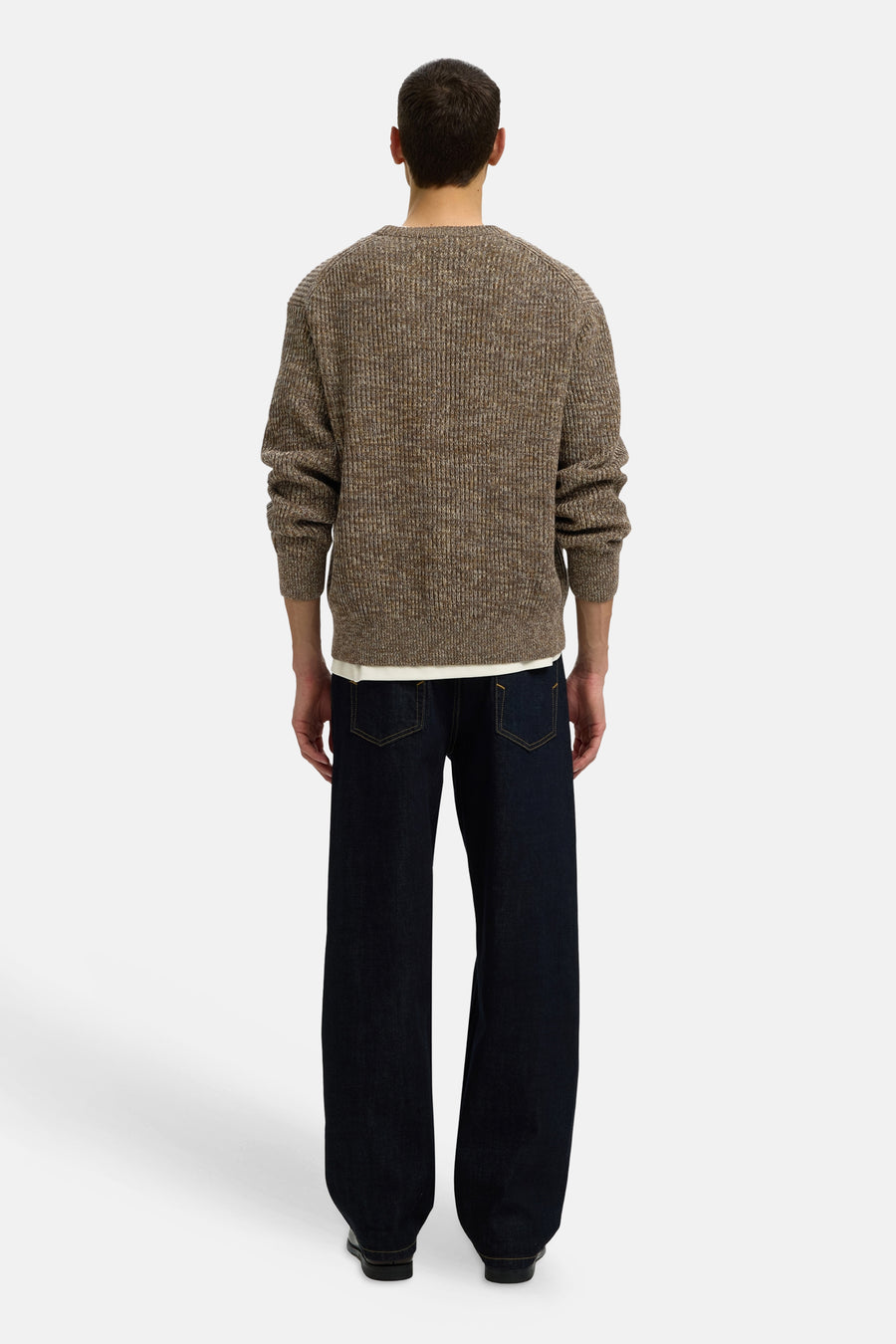 Pull col O brun - SELECTED