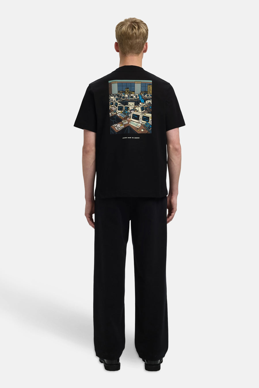 T-shirt à manches courtes - noir - SELECTED