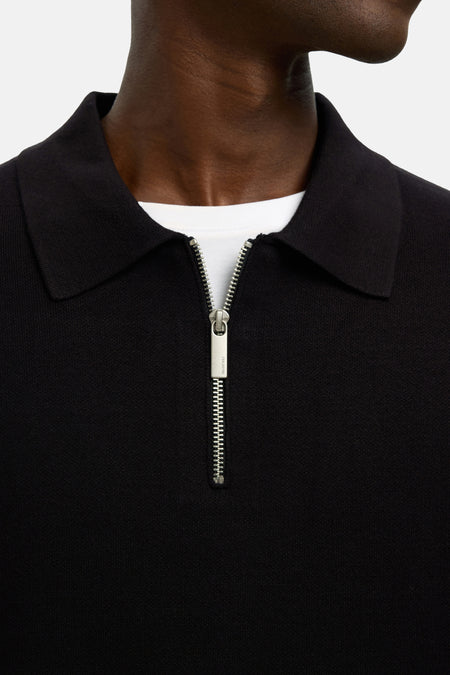 SLHTELLER FN RELAXED HALF ZIP POLO NOOS