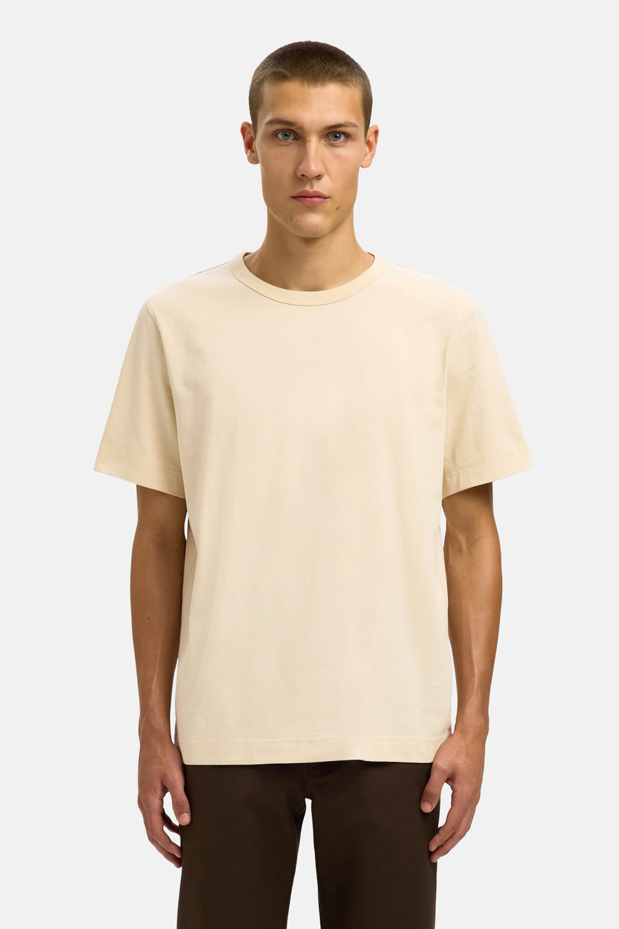 T-shirt à manches courtes - beige - SELECTED