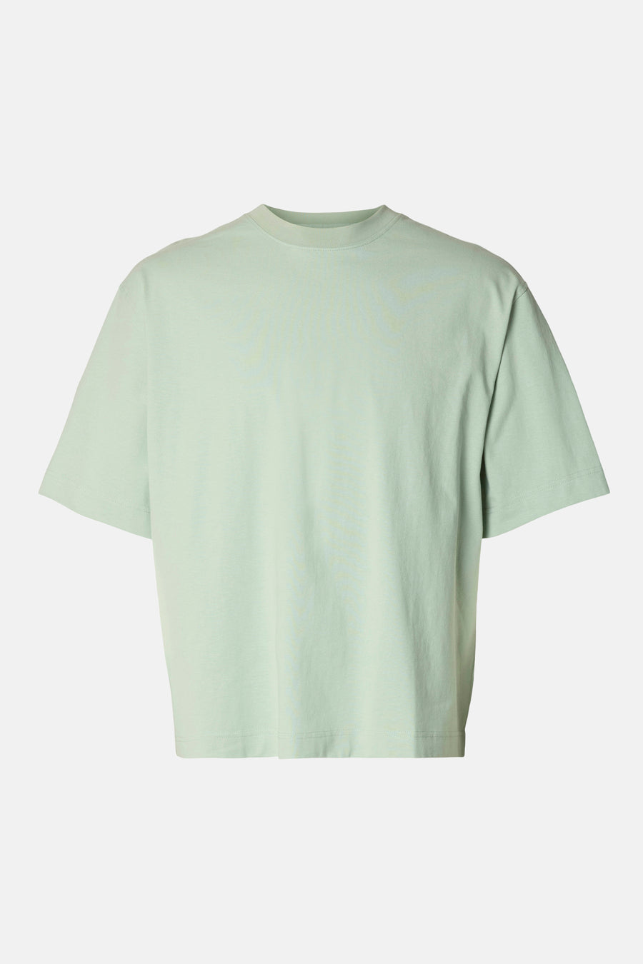 T-shirt vert à manches courtes de SELECTED, couleur unie et coupe décontractée.