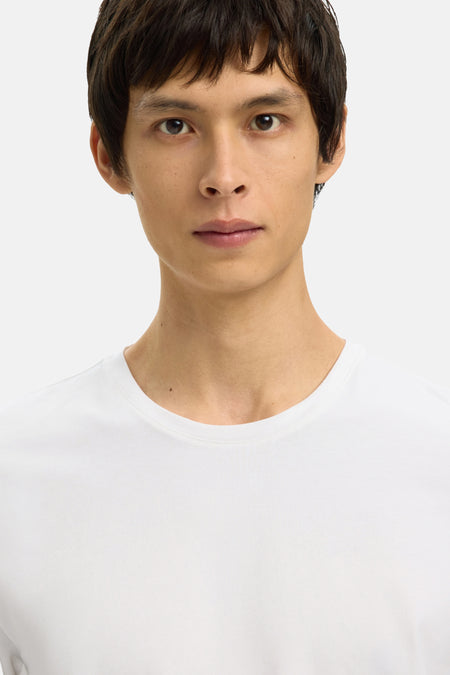 SLHNEWPIMA LS O-NECK TEE EX NOOS
