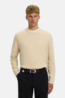 Pull col O beige - SELECTED