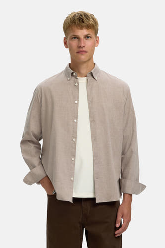 Chemise (manches longues) beige - SELECTED