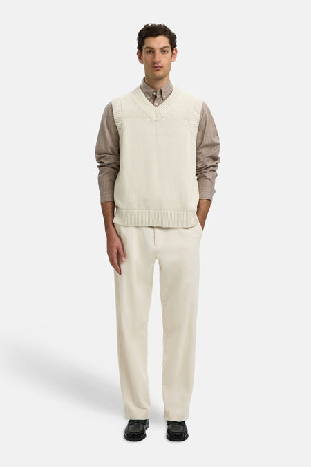 Pull col V - Silver Birch