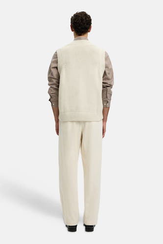 Pull col V beige - SELECTED