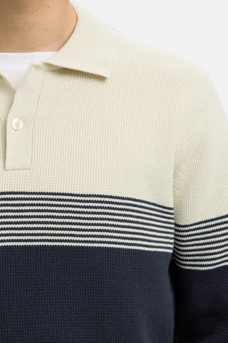 Pull col O Écru - SELECTED