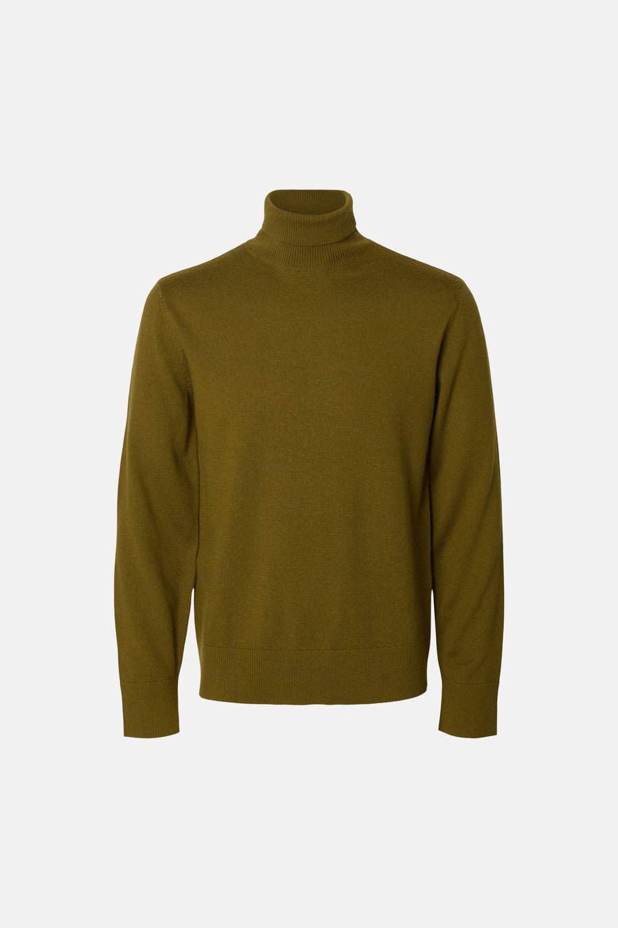 Pull col roulé vert - SELECTED