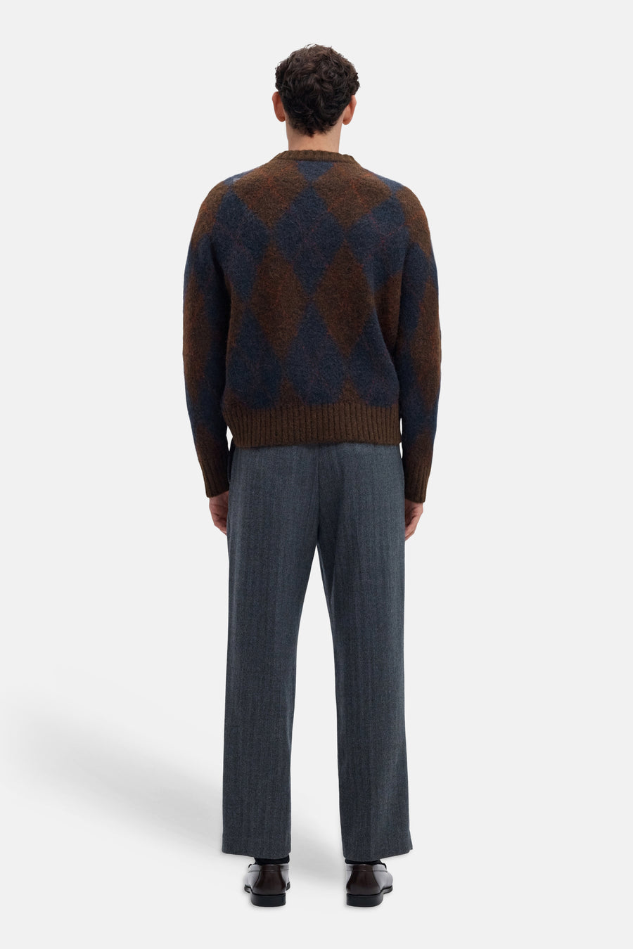 Pull col O brun - SELECTED