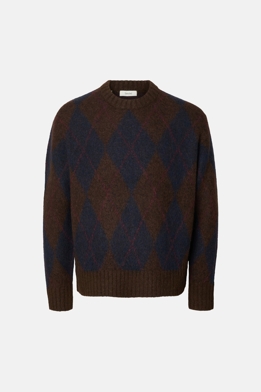Pull col O brun - SELECTED