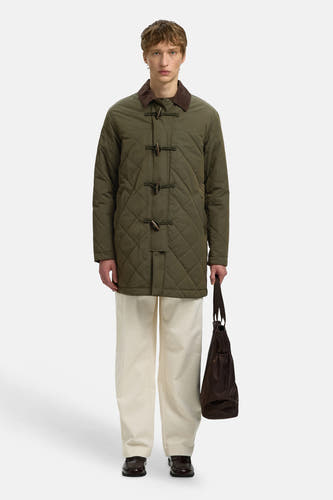 Veste longue vert - SELECTED