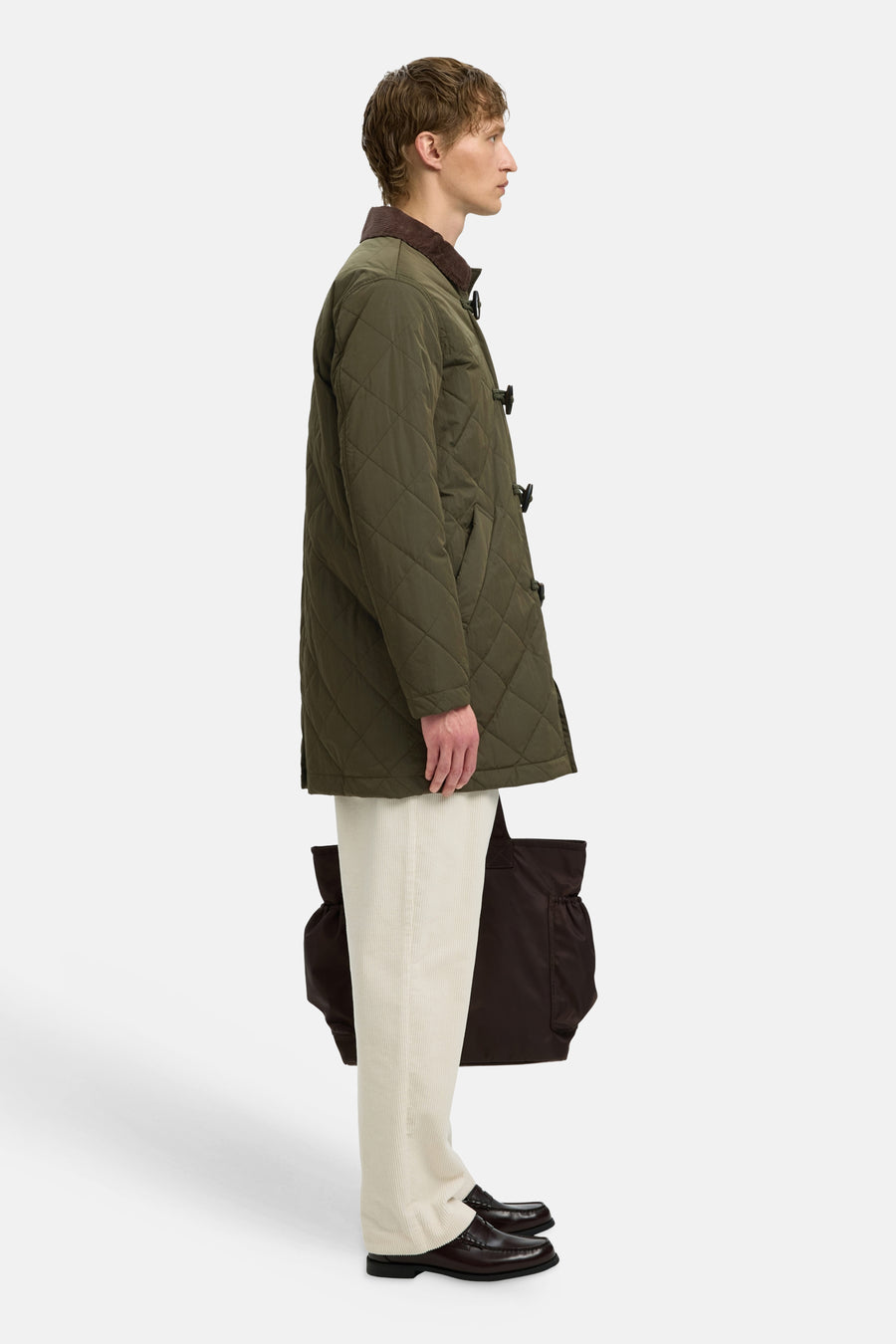 Veste longue vert - SELECTED